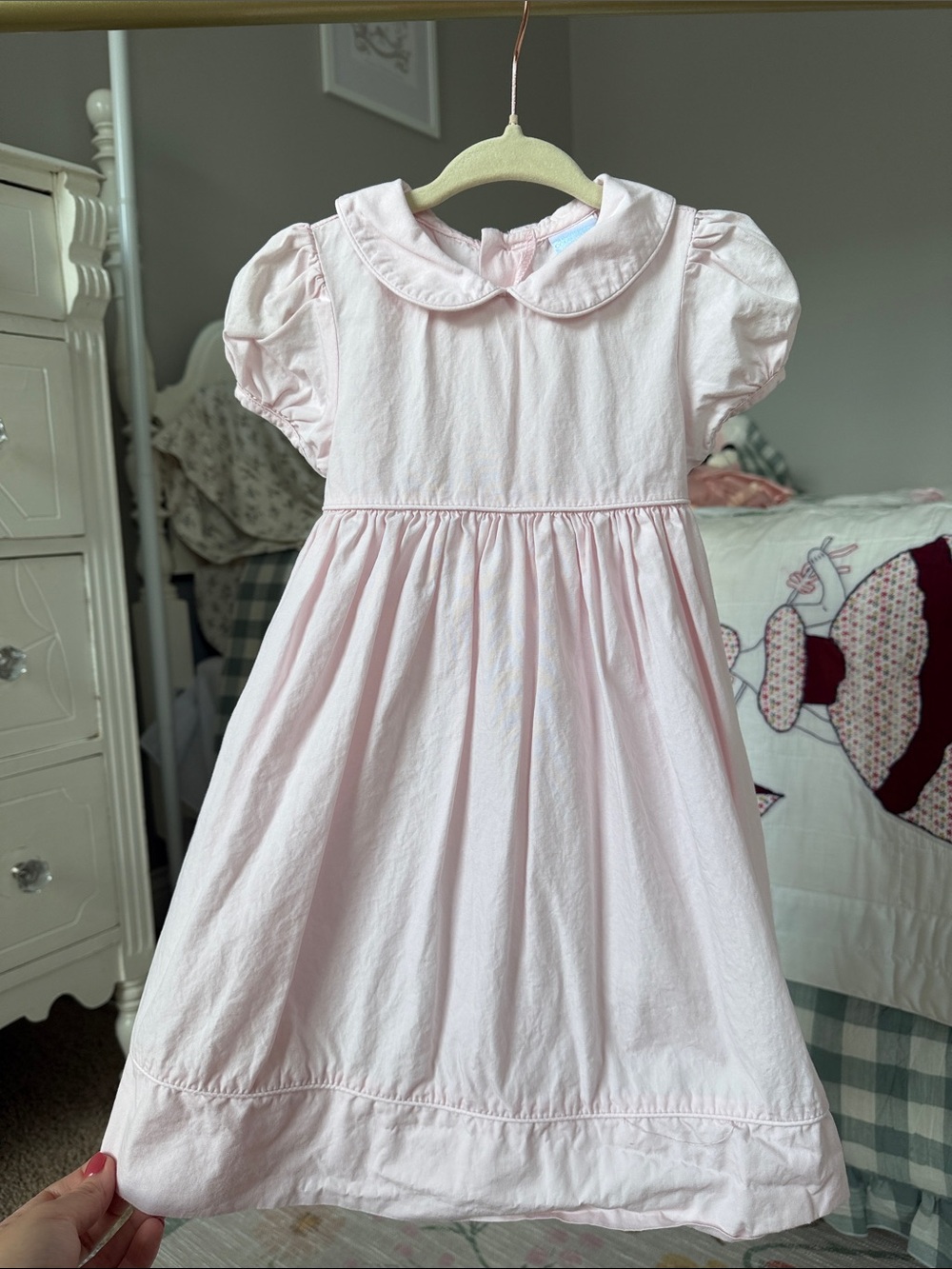 Edgehill Collection Light Pink Peter Pan Collar Dress